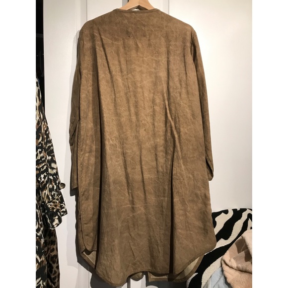 Zara awesome long light linen jacket - Picture 2 of 5